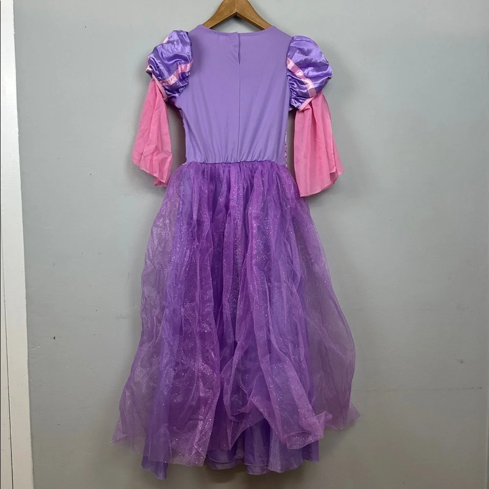 Disney Rapunzel Purple and Pink Sparkle Princess Dress Costume - Picture 9 of 12